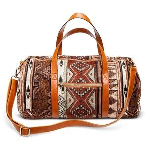 Street Level | Aztec Print Weekender Handbag